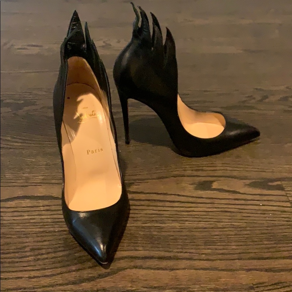 Leather Victorian Flame Christian Louboutin Heels